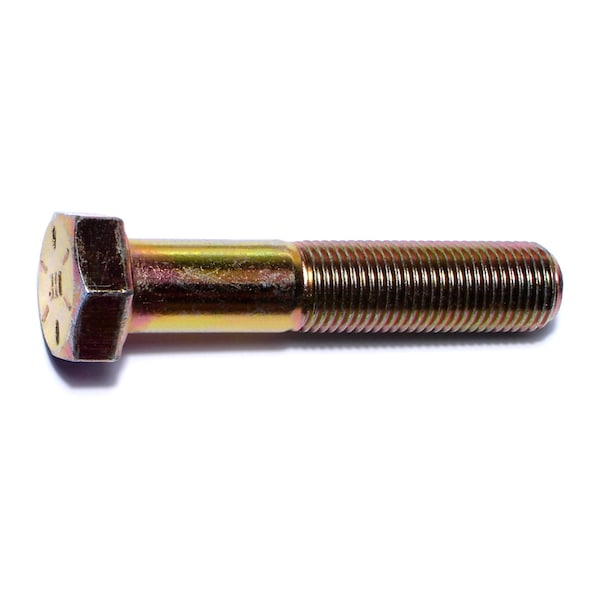 Midwest Fastener Grade 8, 1/2"-20 Hex Head Cap Screw, Zinc Yellow Steel, 2-1/2 in L, 25 PK 00889 - main